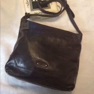 Frye Melissa crossbody bag in  brown